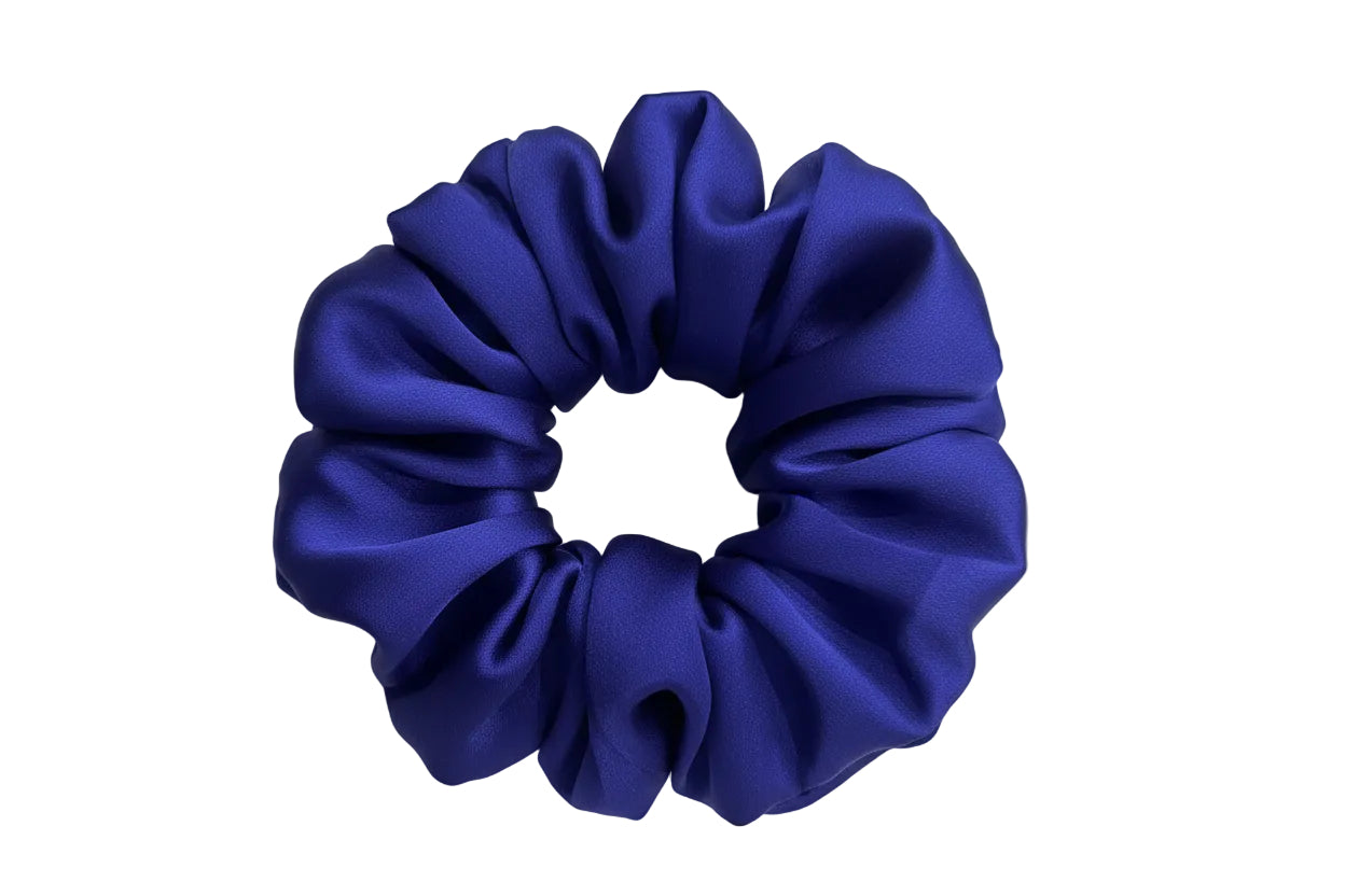 Scrunchie| Hair Tie | Premium Silk Satin | XXL(Blue)