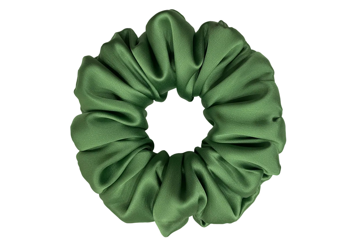 Scrunchie| Hair Tie | Premium Silk Satin | XXL(Sage Green)