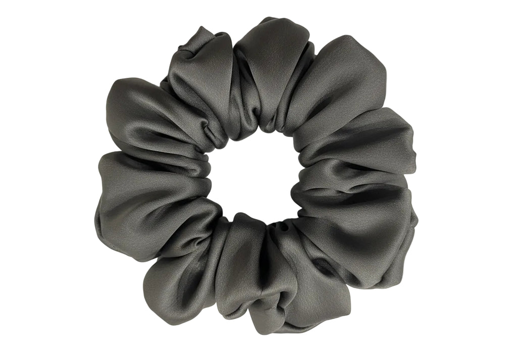 Scrunchie| Hair Tie | Premium Silk Satin | XXL(Gray)