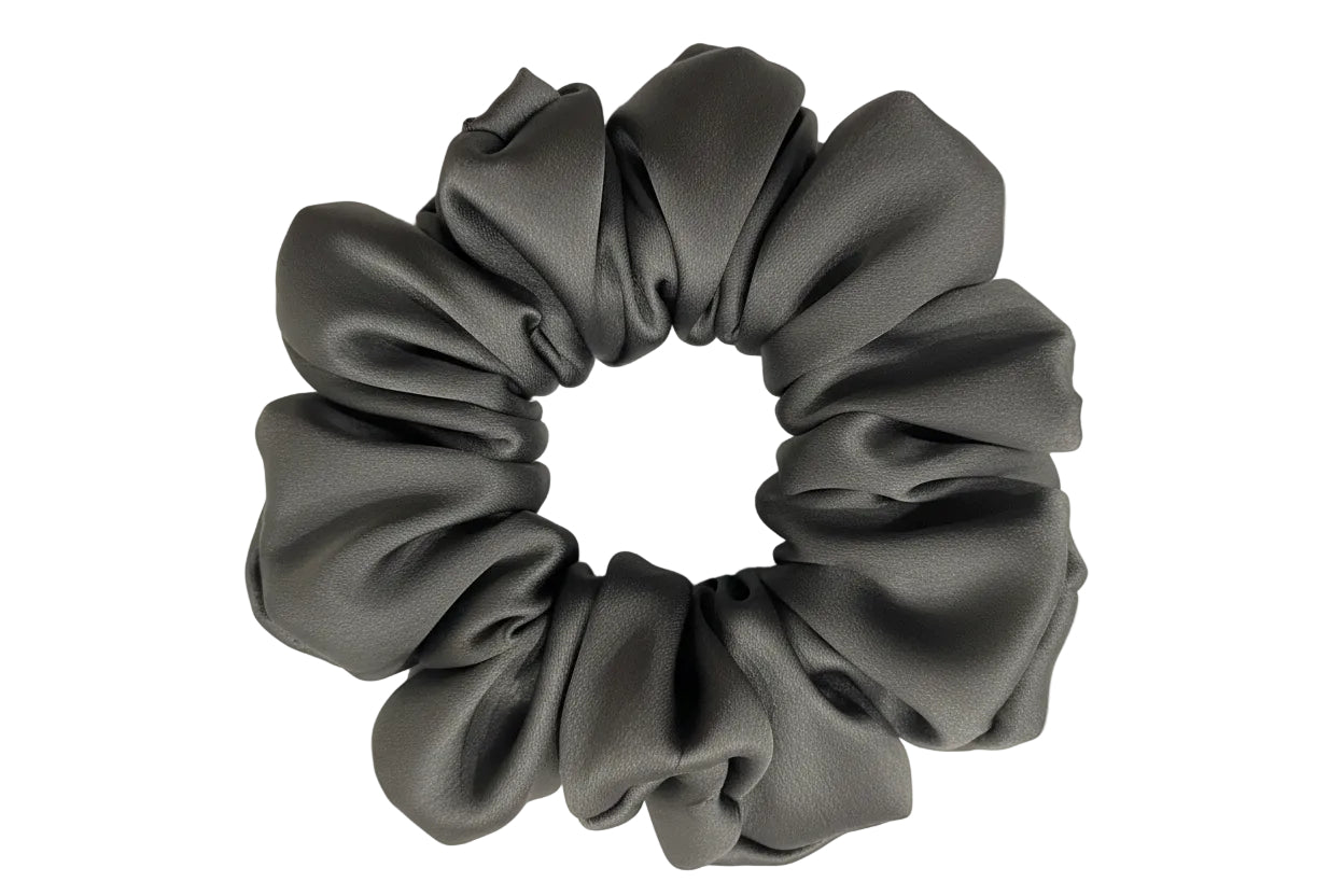 Scrunchie| Hair Tie | Premium Silk Satin | XXL(Gray)