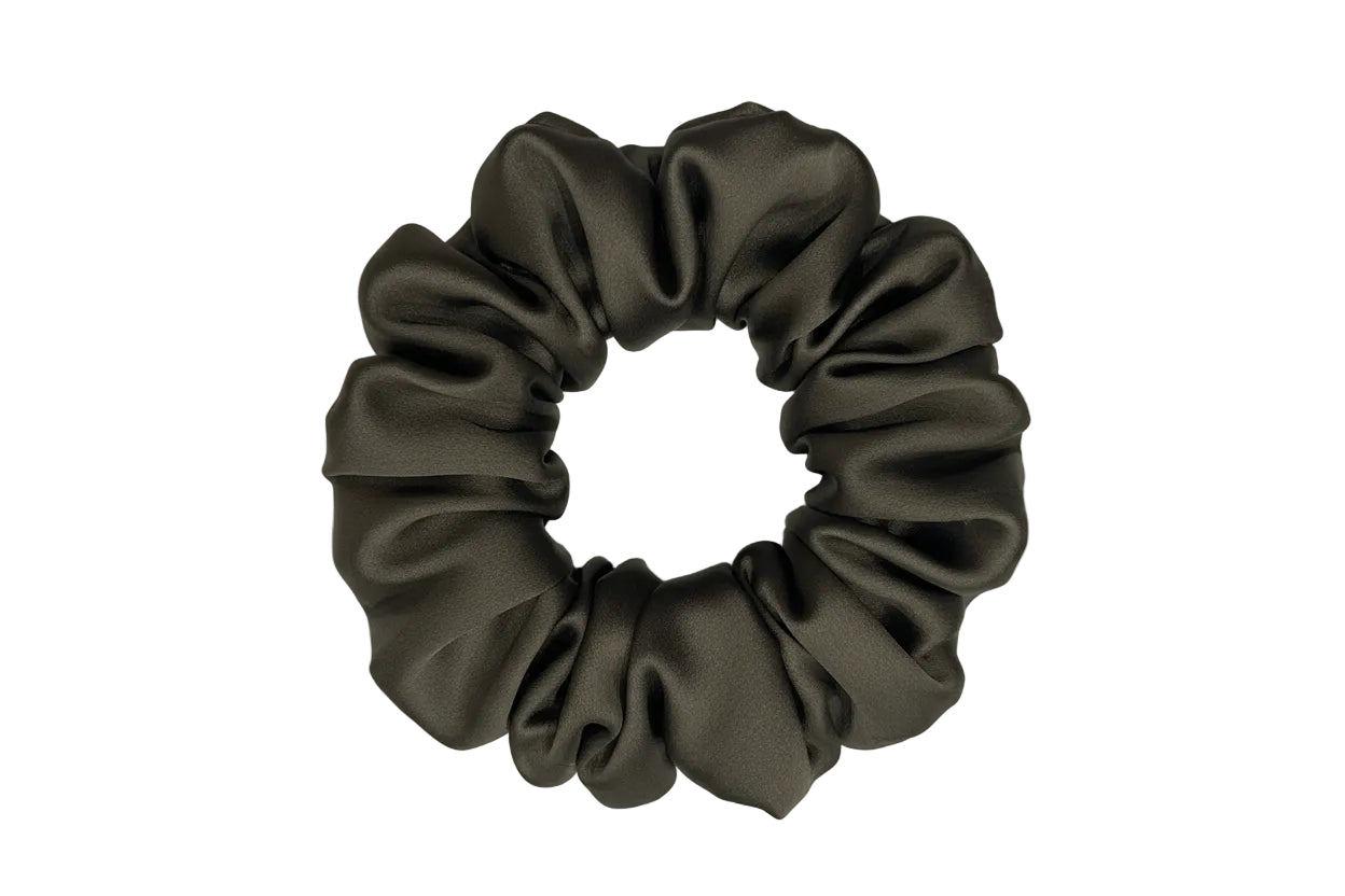 Scrunchie| Hair Tie | Premium Silk Satin | XXL(muted green)