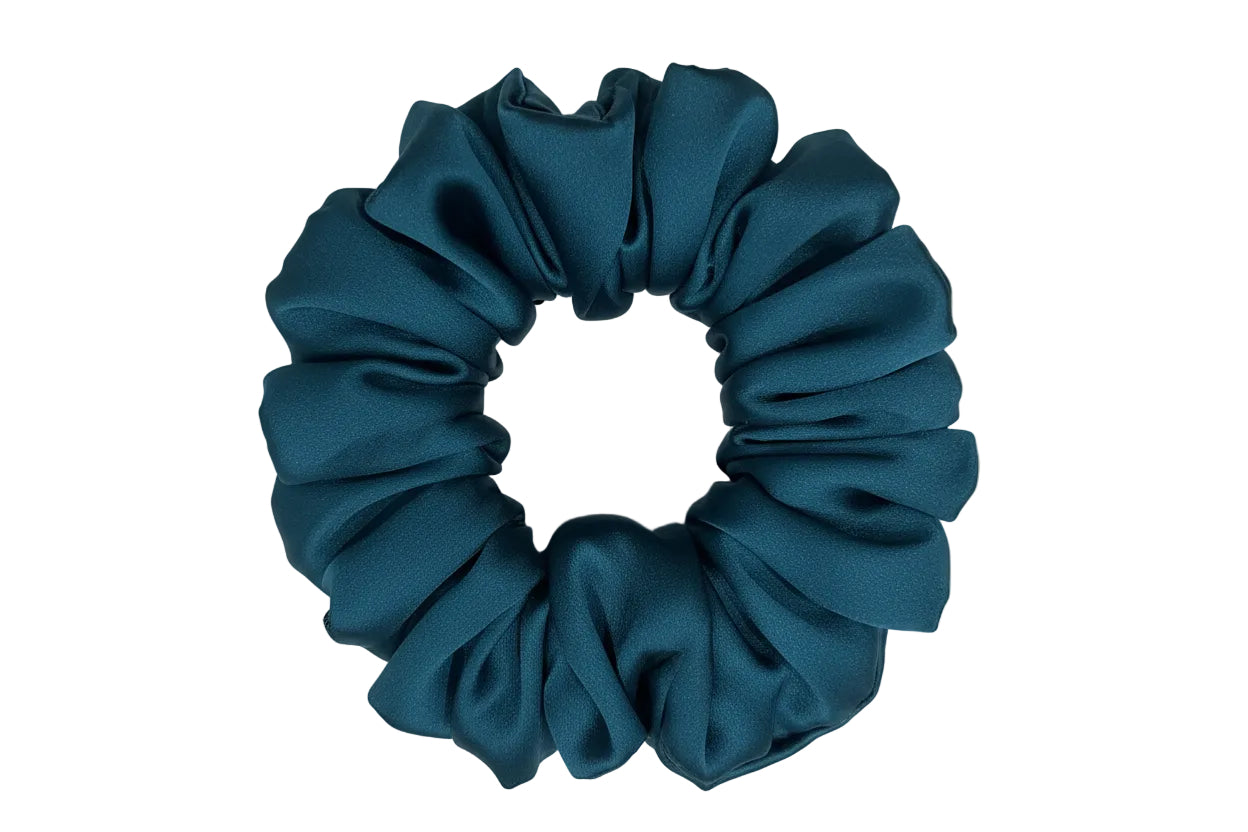 Scrunchie| Hair Tie | Premium Silk Satin | XXL(Grayish-blue)